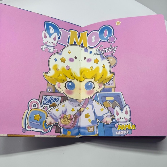 Dimoo Dopamine Notebook/Diary, Colorful Spring Pop Mart Style - Picture 4 of 6